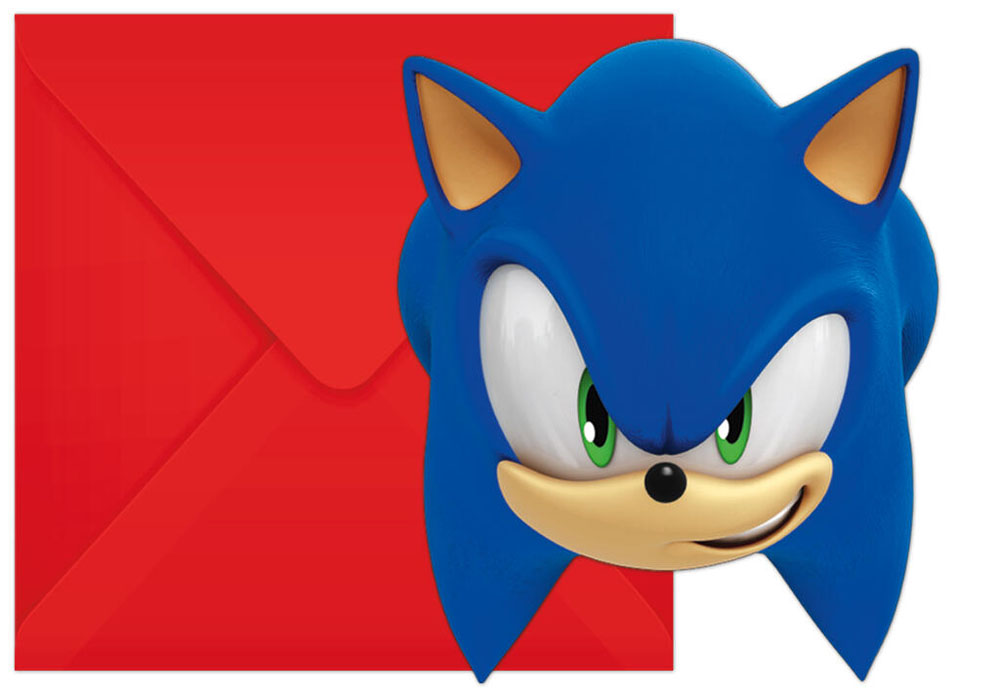 Sonic Fødselsdagsindbydelser – Gør Din Fest Uforglemmelig!