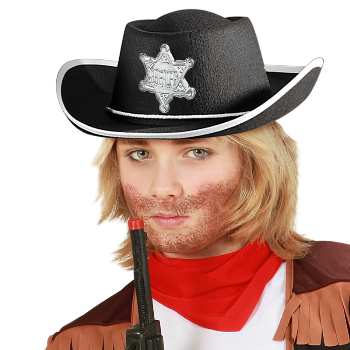 Sort Cowboyhat til Børn - Fantastisk Tilbud!