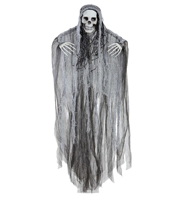 Skræmmende Sort Døden Skelet Spøgelse til Halloween Dekoration