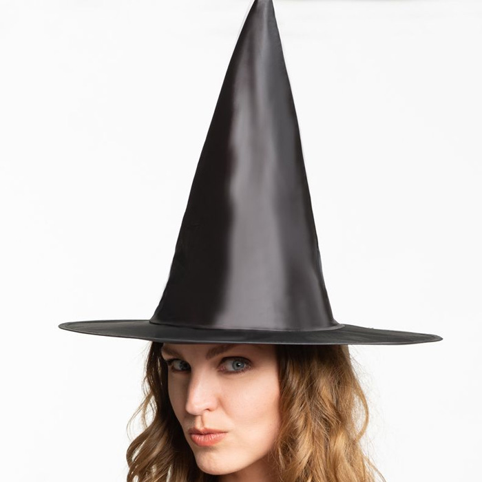 Sort Hekse Hat til Halloween - Perfekt til fest!