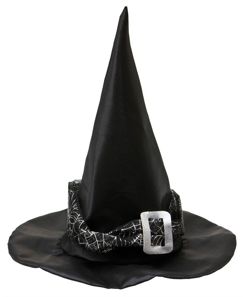 Sort Heksehat til Voksne - Perfekt til Halloween Fest!