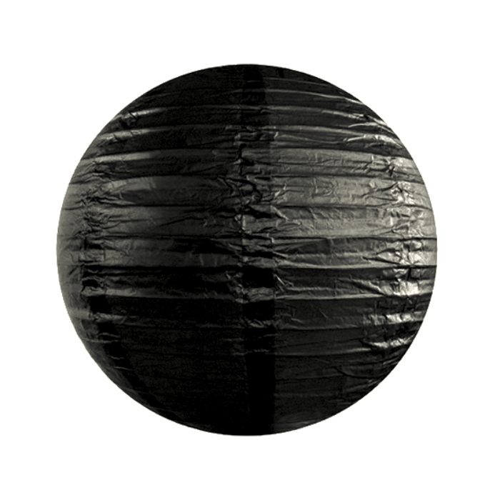 Sort Papirs Lanterne til Fest – 25 cm Elegance