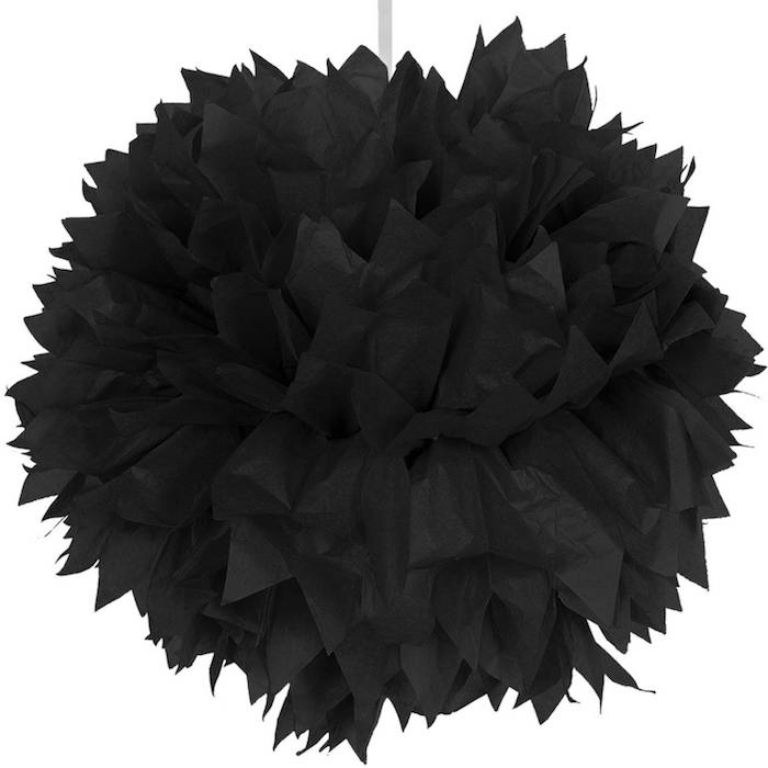Sort Pompom 30 cm - Fantastisk tilbud!