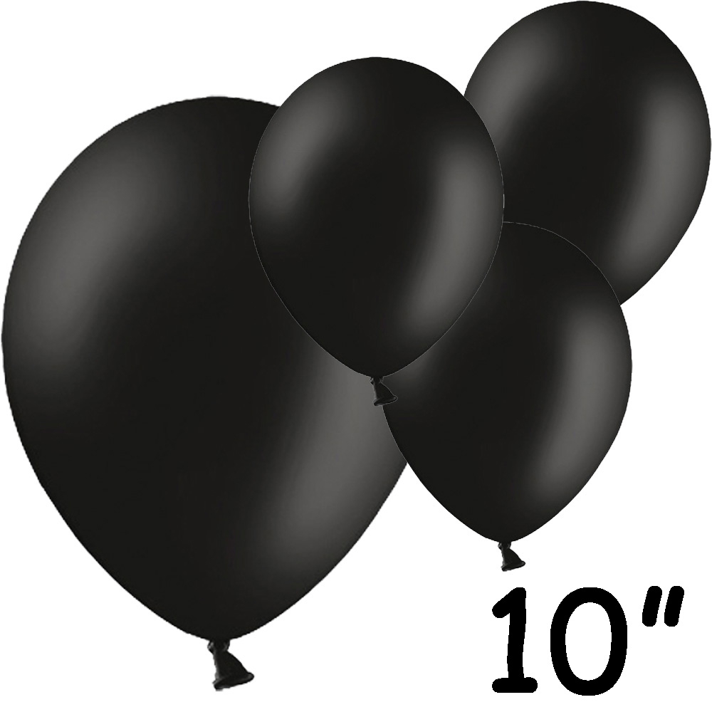 Sorte Latexballoner 10" – 100 Stk til Festlige Begivenheder