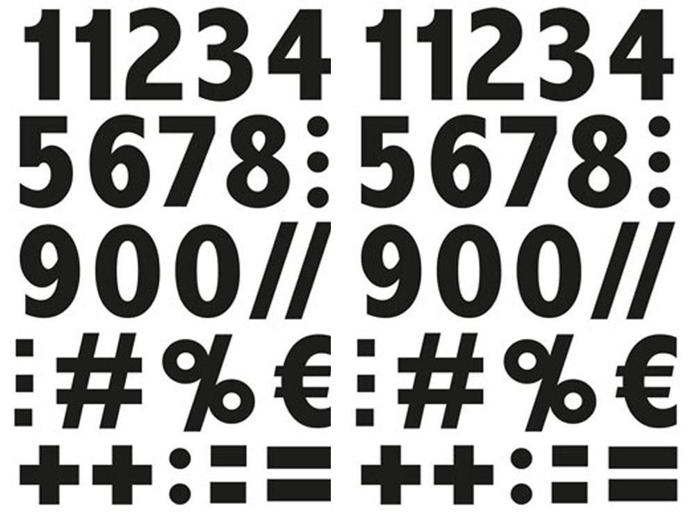 Holdbare Sorte Talstickers til Fest og Begivenheder