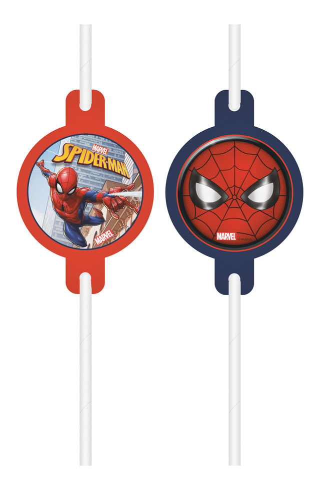 Spider Man Papirsugerør – Perfekt til Fest og Fødselsdag!