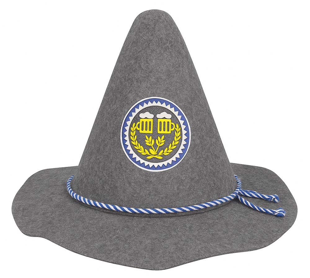 Elegant Grå Tyrolerhat til Festlige Begivenheder