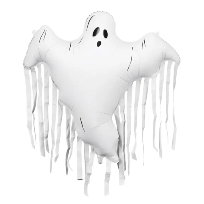 Spøgelse Folieballon med Frynser - Halloween Dekoration!