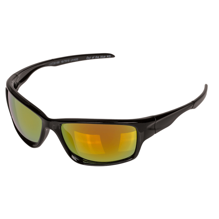 Sportssolbrille "Hautacam" i Sort Guld - Black Friday Tilbud!