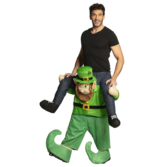 Ridende Leprechaun Kostume til St. Patricks Day Fest