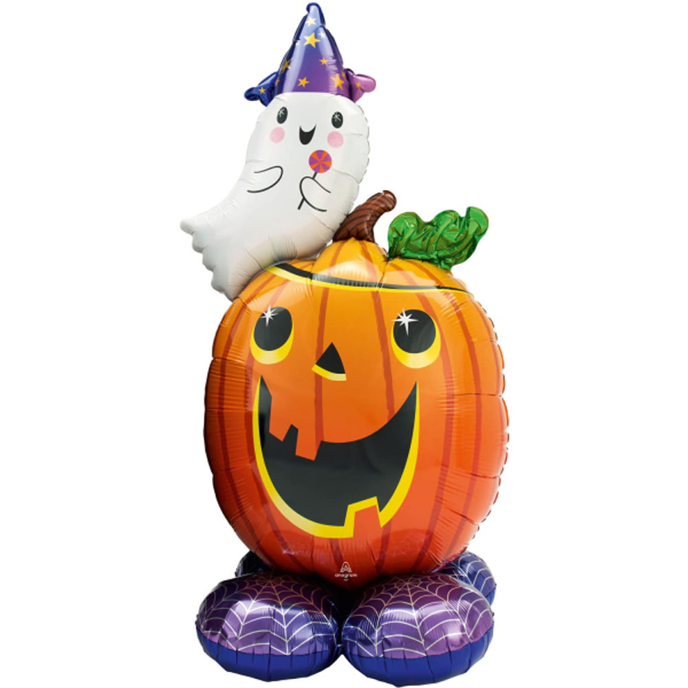 Kæmpe Halloween Græskar Folieballon - 142 cm Dekoration