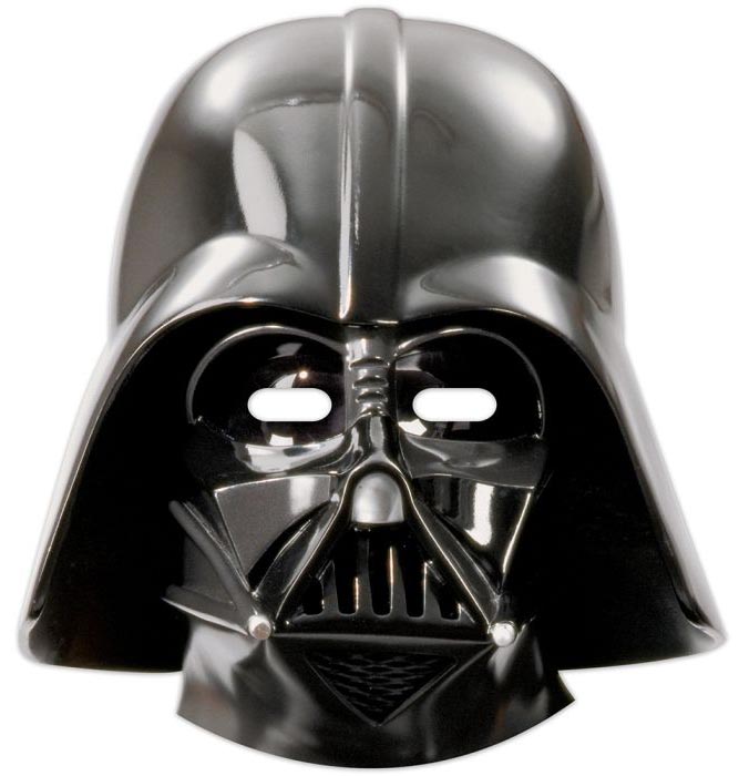 Darth Vader Papmasker – 6 Stk til Star Wars Festen