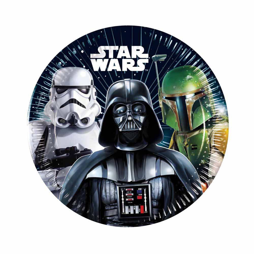 Star Wars Kagetallerkner – Darth Vader Tema, 8 stk.