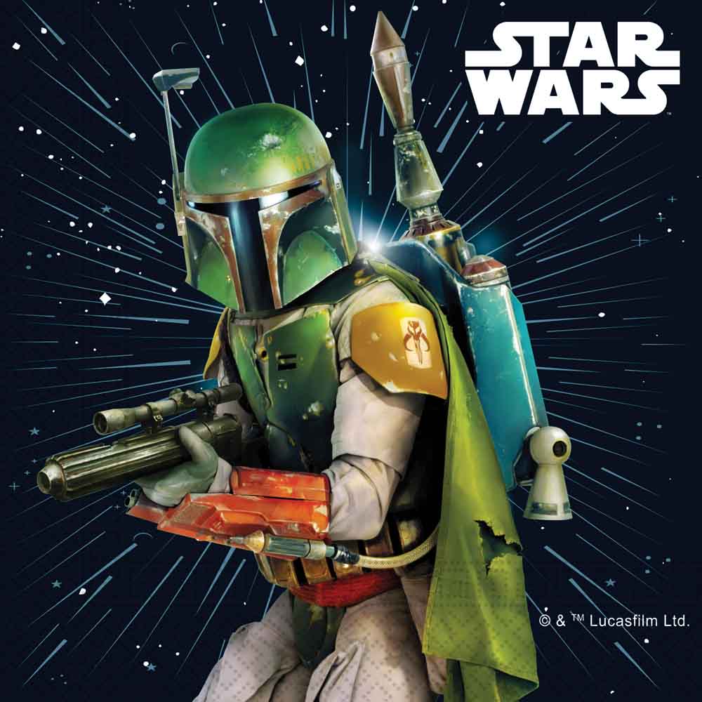 Star Wars Servietter – Boba Fett & Stormtroopers, 20 stk.