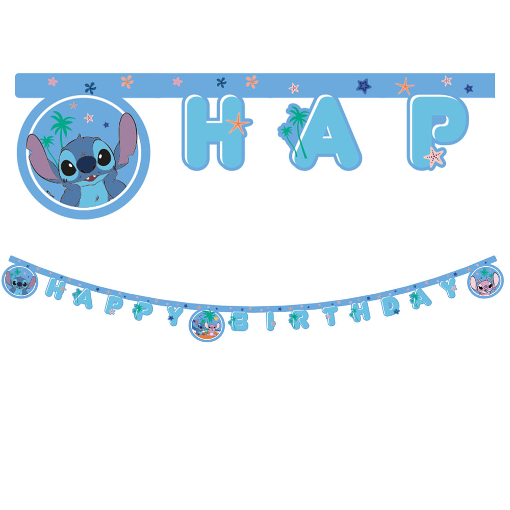 Stitch Fødselsdagsbanner – 200 cm til Festlig Fejring