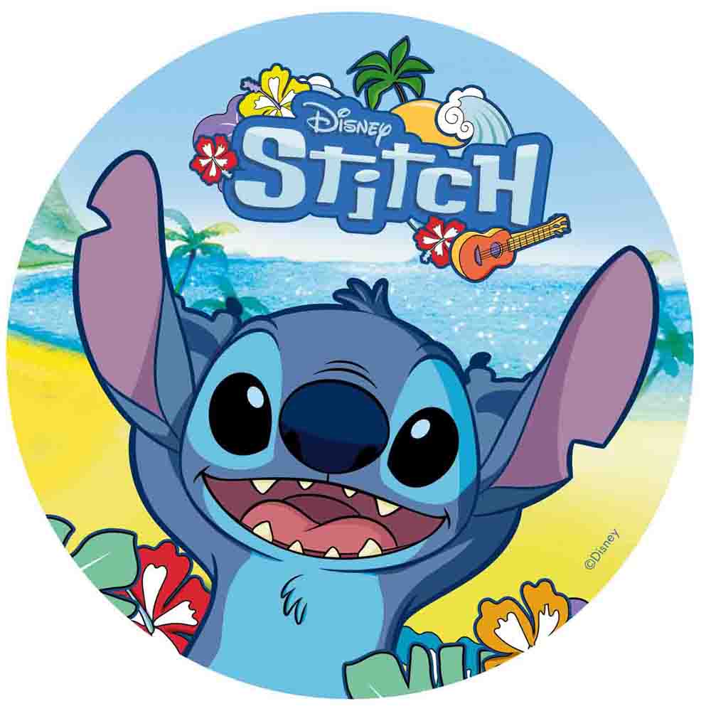 Stitch Kageprint 20    Sukkerfri