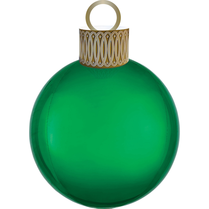 Stor Grøn Julekugle Ballon – Festlig Jul Deko!