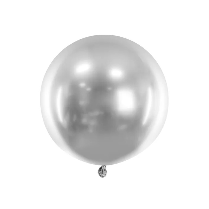 Stor Sølv Ballon 60 cm – Fantastisk Festtilbud!