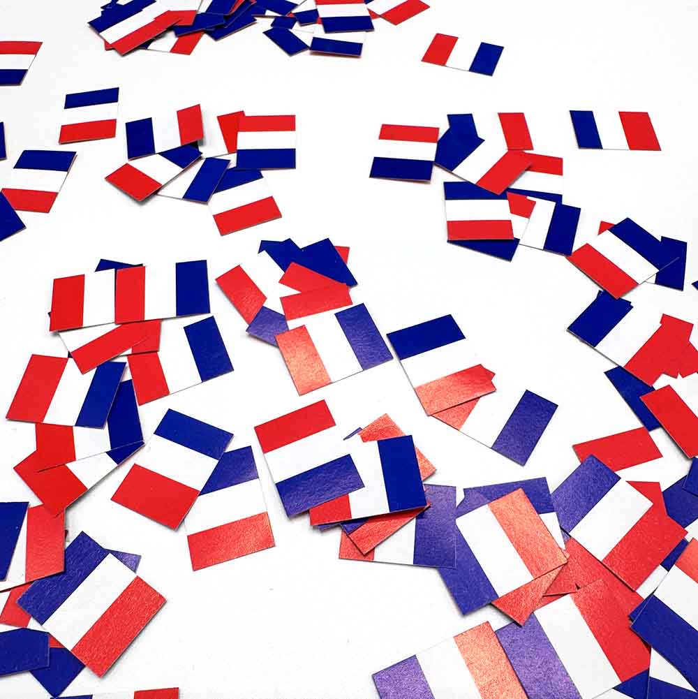 Franske Papirflag – 150 Stk Festlig Bordpynt til Fester