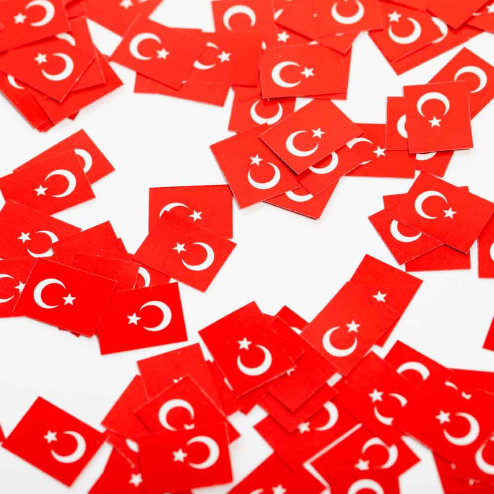Tyrkiske Papirstrøflag – 150 Stk til Festlig Dekoration