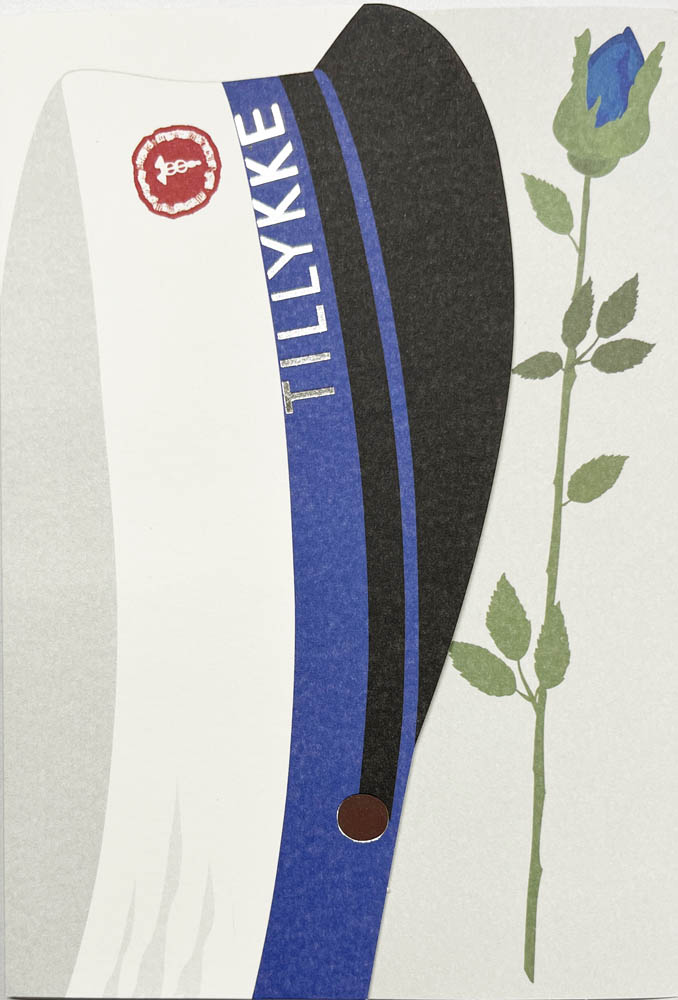 Elegant Studenterkort med Blå Hue – Fejr Nyuddannede!