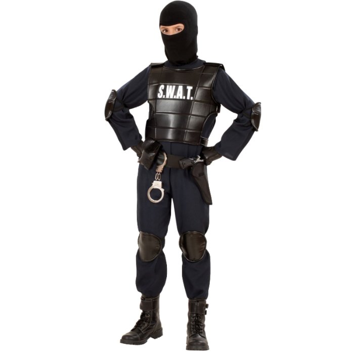 SWAT Politibetjent Kostume til Børn - Fantastisk Tilbud!