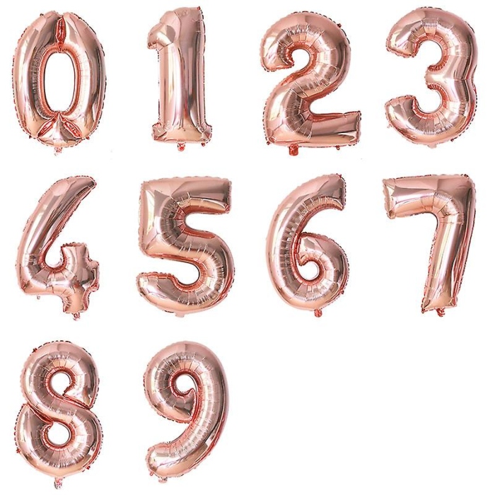 Tal Balloner i Rose Gold - Perfekte til Festlige Fejringer