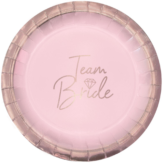 Team Bride Paptallerkner – Ideelle til Polterabend Fest!