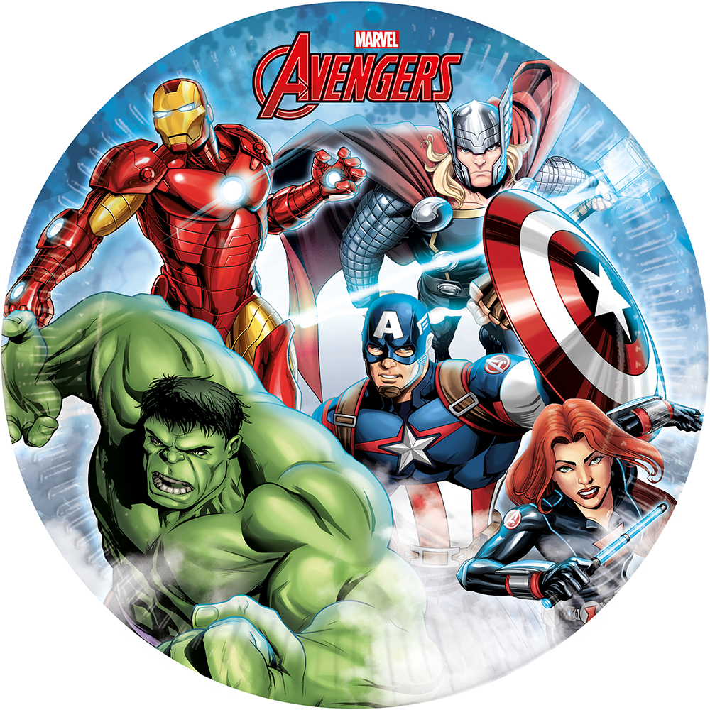 Avengers Paptallerkener - 8 stk. til din fest!