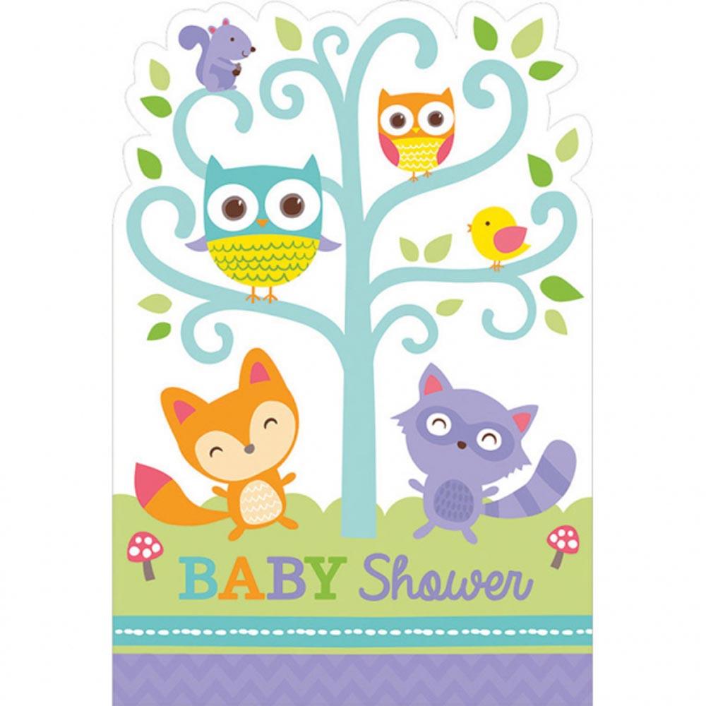 Woodland Baby Shower Indbydelser - Fantastisk Tilbud!