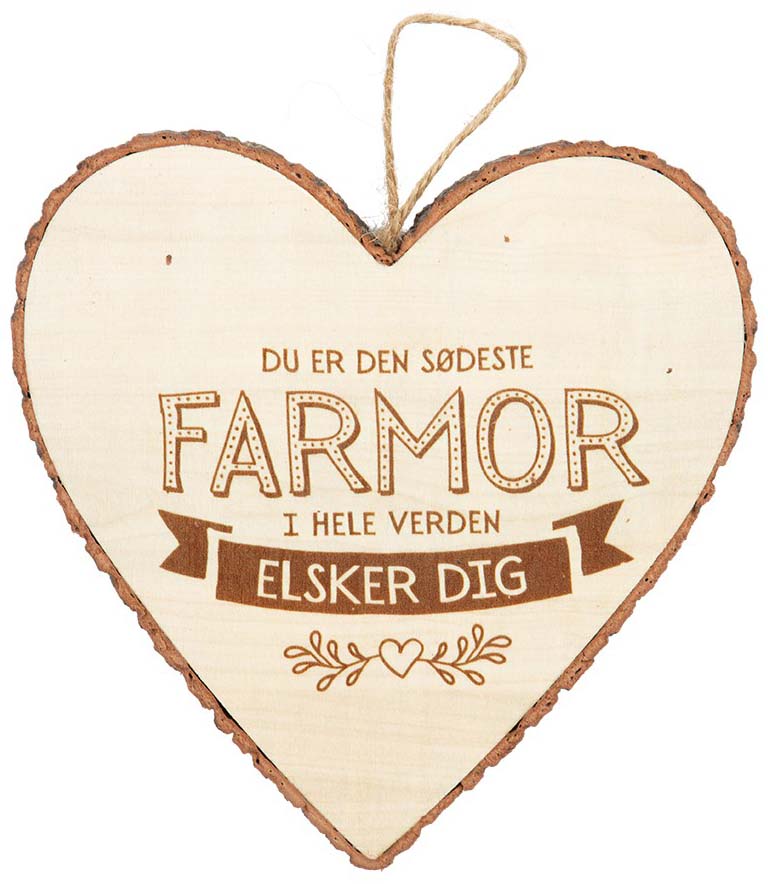 Træhjerte til Farmor – En Kærlig Gaveidé!