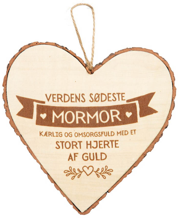 Træhjerte til Verdens Sødest Mormor – Kærlighedsgaveidé