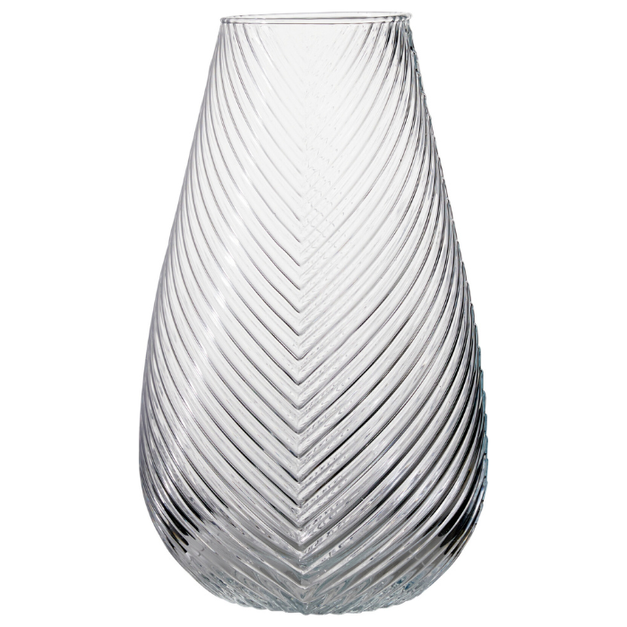 Transparent Glas Vase 150x300