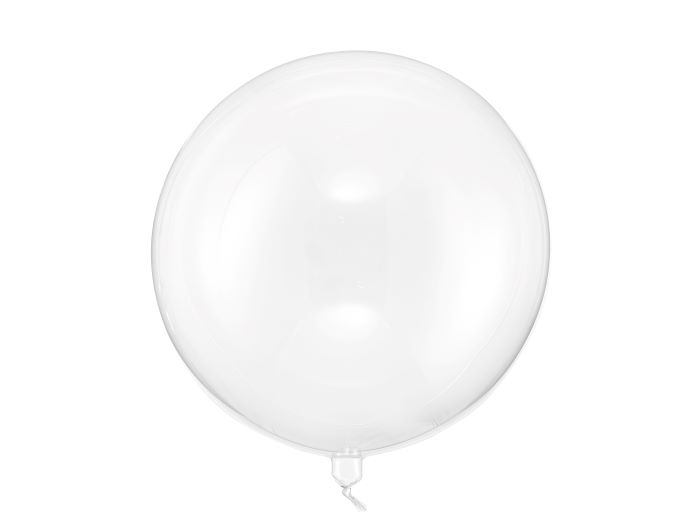 Transparent Rund Orbz Ballon - Ø 40 cm til Festpynt