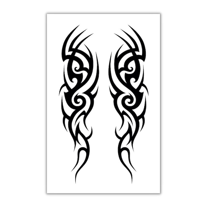 Tribal Falsk   Kunstig Tatovering 10 5x20cm