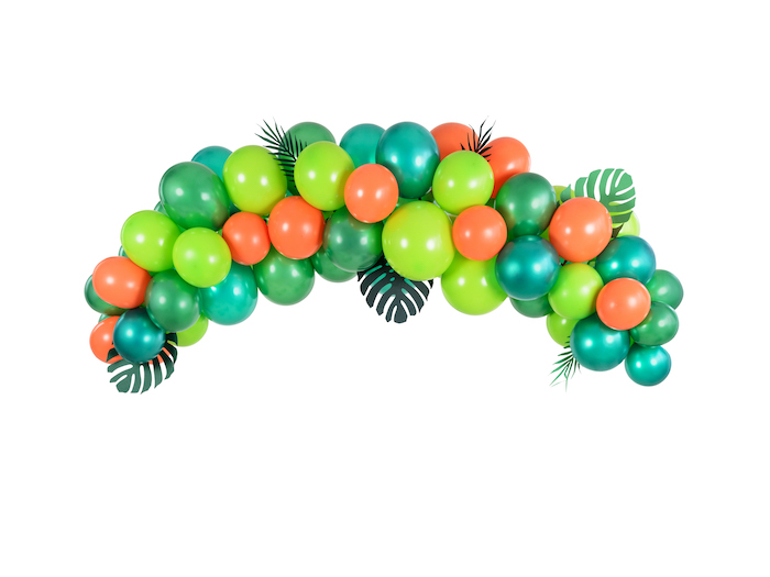 Tropisk Ballonbue med 60 Balloner - Festlig Dekoration