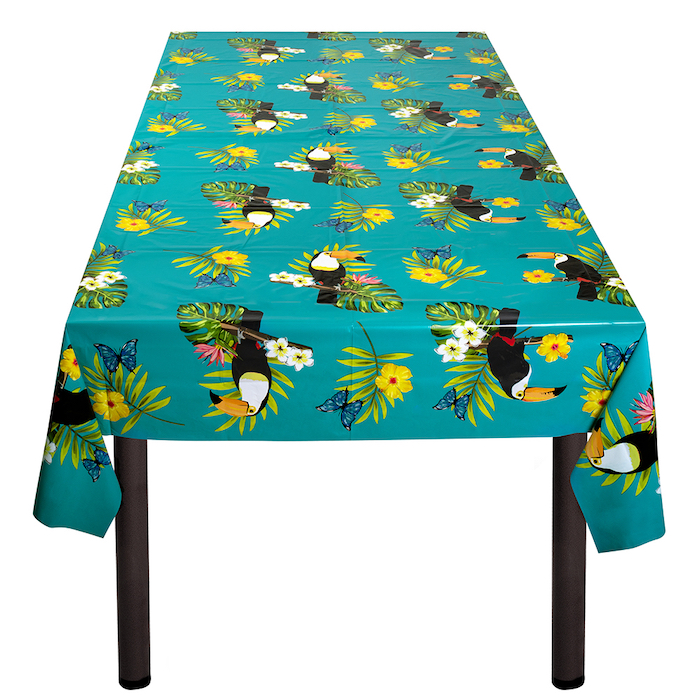 Tropisk Tukan Dug 130x180 cm - Perfekt til festbordet!