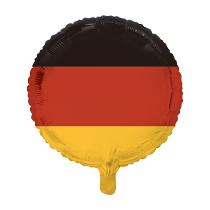 Tysklands Runde Folieballon 45 cm til Temafest