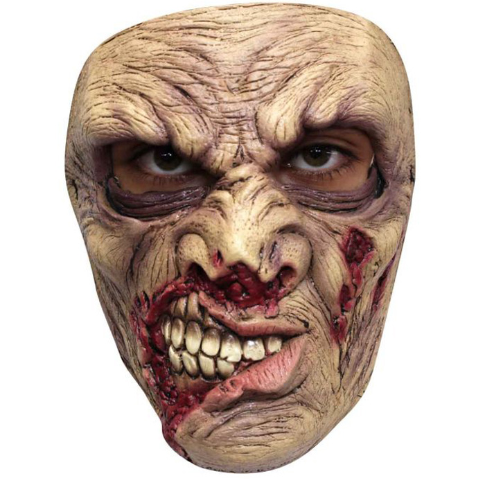 Skræmmende Halloween Zombie Maske til Festen!