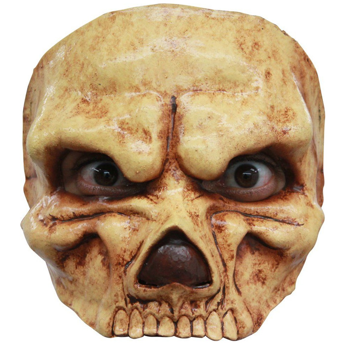 Skræmmende Halv Skelet Maske til Halloween Fest