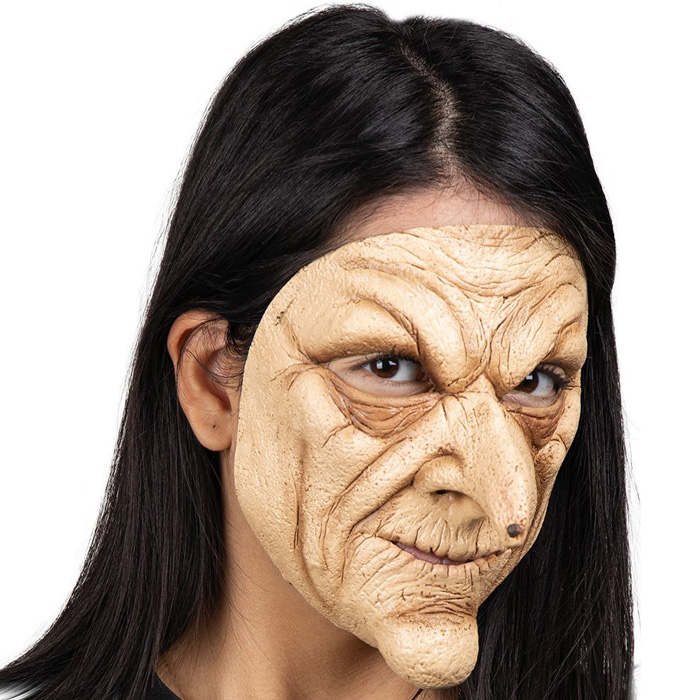 Skræmmende Heksemaske til Halloween Fest!