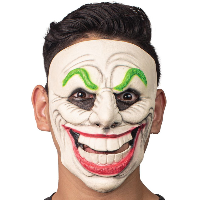 Uhyggelig Jester Klovne Maske