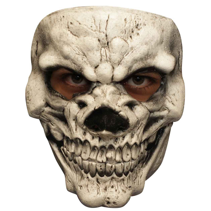 Uhyggelig Skelet Kranie Maske til Halloween Fest