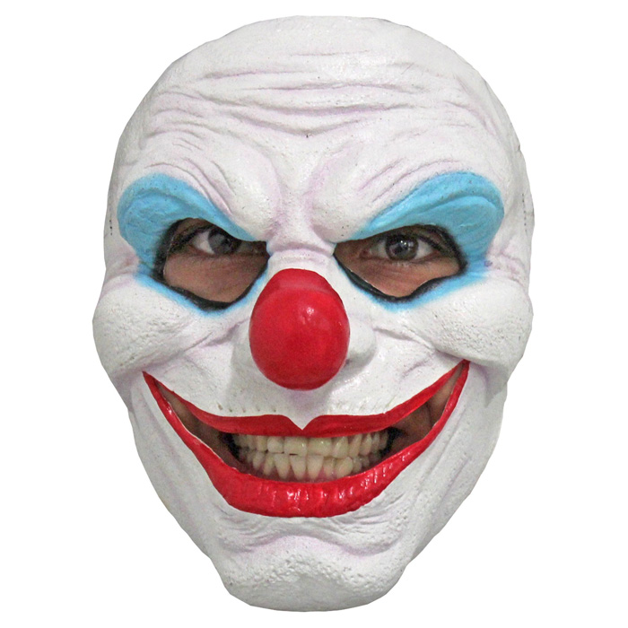 Uhyggelig Smilende Klovne Maske til Halloween Festen