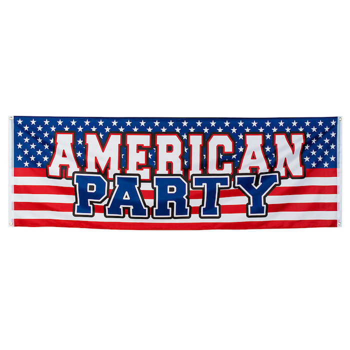 USA Banner 74x220 cm - Fantastisk tilbud til fest!
