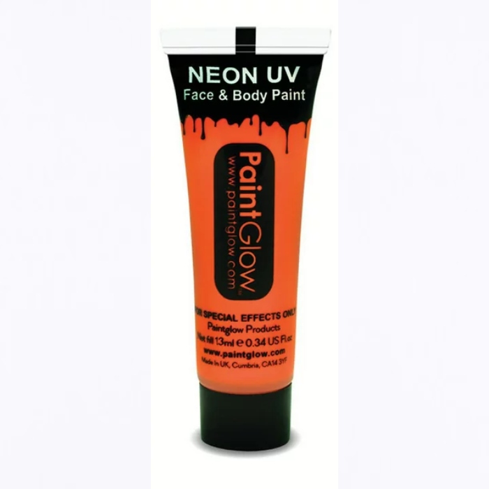 Neon Orange Uv Kropsmaling - Fantastisk Tilbud!