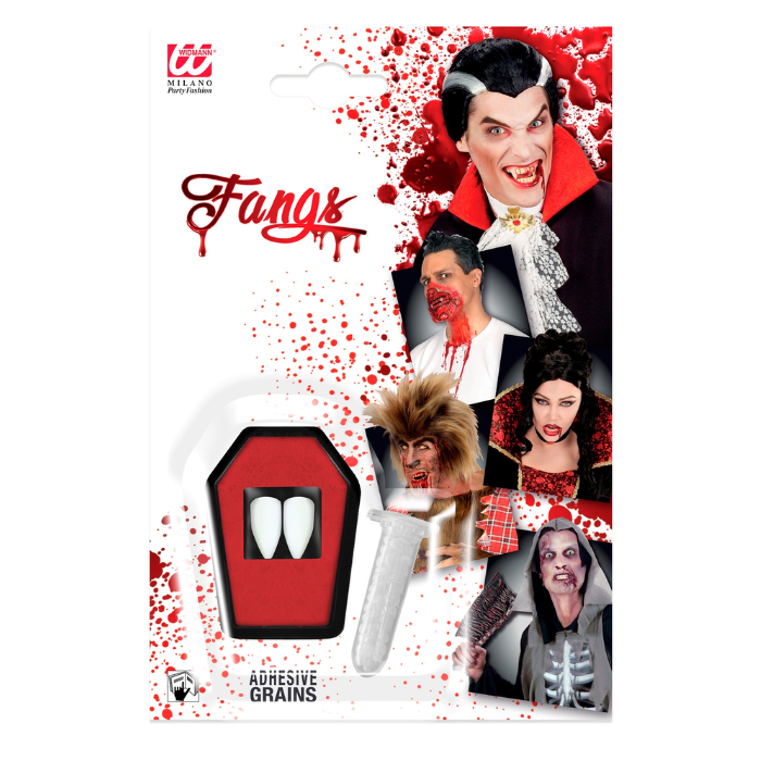 Vampyrtænder med Lim til Halloween Festivaller - Skræmmende Look!