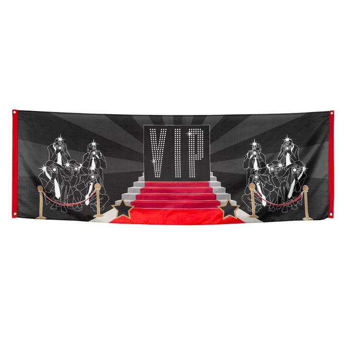 Vip Hollywood Banner 220x74 cm - Festlig Dekoration