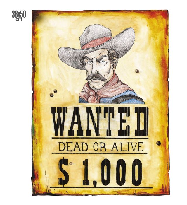 Western Cowboy Dusør Plakat 50x38