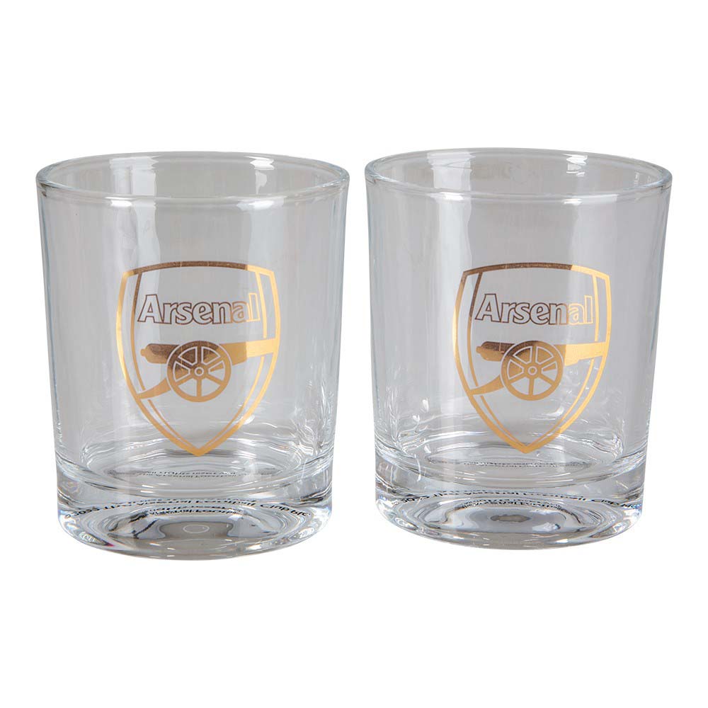 Arsenal Whiskyglas 2 stk. – Ideel gave til fans!